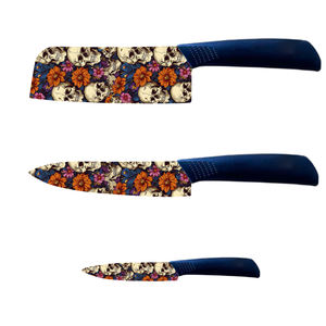 Juego de Cuchillos de Alta Calidad de 7 Piezas con Hoja de Cerámica Super Premium y Mango de Plástico para Barbacoa, Precio de Fábrica, en Existencia - Product Image 1