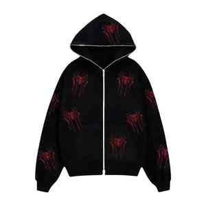 Sudadera con Cristales de Imitación Personalizada, Sudadera de Forro Polar Cálida y Elegante para Invierno, Ropa Urbana Atrevida, Brillante y Moderna - Product Image 3