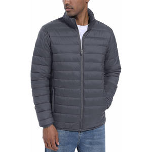 Veste matelassée d'hiver unisexe personnalisée, légère, imperméable, respirante, matelassée, col roulé, fermeture éclair intégrale, softshell, OEM ODM - Product Image 3