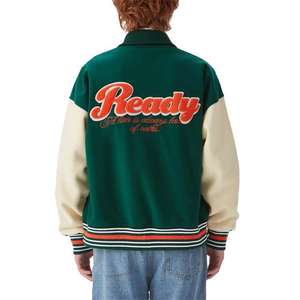 OEM Fabricante de alta calidad de la Universidad de los hombres de encargo de béisbol Bomber Varsity Puffer Jacket Chenille Light Winter High Street - Product Image 4