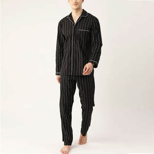 Nuevo Conjunto de Dormir Informal y Transpirable para Hombre de Alta Calidad, Poliéster/Algodón, Manga Larga - Product Image 1