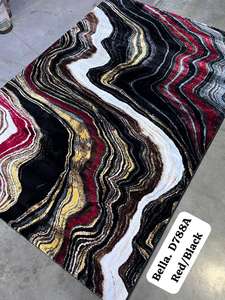 Alfombras Turcas Modernas de Polipropileno Tejidas a Máquina, Alfombras de Yute de Alta Calidad Resistentes a las Manchas, de Pelo Alto, Abstractas, para Dormitorio y Hogar - Product Image 3