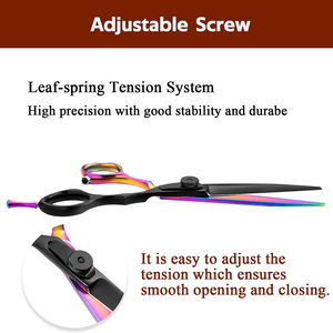 กรรไกรตัดผมทำจากสเตนเลสสตีลทนทานมีคมขนาด6นิ้ว - Product Image 4