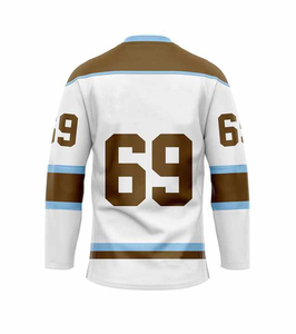 Maillot de hockey sur glace personnalisé OEM pour joueurs professionnels, maillot d'équipe personnalisé de haute qualité, respirant, en maille polyester à séchage rapide, vente en gros - Product Image 6
