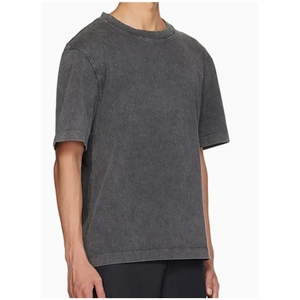 T-shirt pour hommes marque privée t-shirts haute qualité t-shirts surdimensionnés vêtements pour hommes en gros personnalisé 100% coton t-shirt blanc - Product Image 4