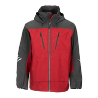 Chaqueta de Pesca/Vadeo Ligera, Impermeable, de Cordura, con Capucha, Transpirable, Talla Grande, Diseño a Rayas