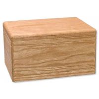 Urna Funeraria de Madera de Alta Calidad, Estilo Americano, Ecológica, Biodegradable, para Adultos, 200-220 Pulgadas Cúbicas, Duradera