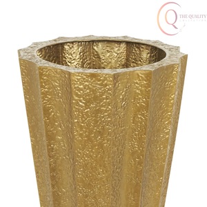 Vase à fleurs en métal artisanal pour table, texture lisse, léger et de haute qualité, pour la mise en forme florale et la décoration - Product Image 5