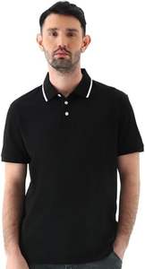 T-shirt classique boutonné en piqué de coton de haute qualité pour homme, coupe ajustée, style business décontracté - Product Image 4