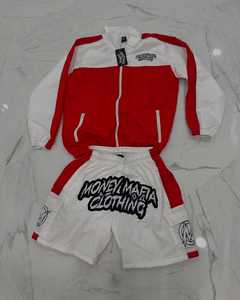 Vente en gros Ensemble sweat à capuche court et survêtement d'été personnalisés pour hommes Vêtements d'entraînement pour hommes avec coupe-vent - Product Image 3