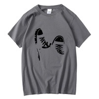 T-shirt à manches courtes, coupe classique, décontracté, personnalisé, imprimé, uni, teint, motif uni, unisexe, respirant, mélange de coton, 220g