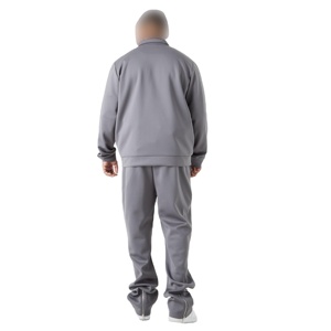 Unisex Modern Fit Full Zip Sweatsuit with Matching <b>Pants</b> Tailored Cut for Winter Sportswear Plus Size Printed for Branding - Product Image 2