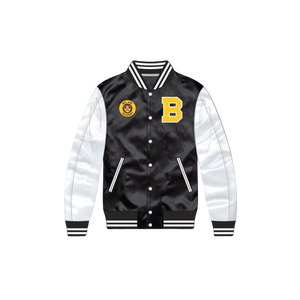 Vestes bomber en satin pour hommes, de haute qualité, respirantes, antibactériennes, à capuche, épaisses, doublure en laine, polyester/coton, hiver, OEM - Product Image 5