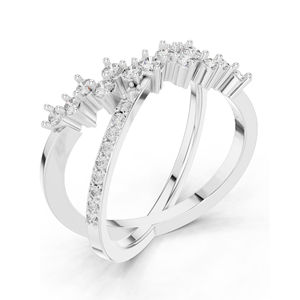 Bague pour femme en diamant de laboratoire de 0,473 carats, clarté VVS-VS EF, or 18 carats, 14 carats, 10 carats et argent 925, or rose, or jaune, or blanc - Product Image 6