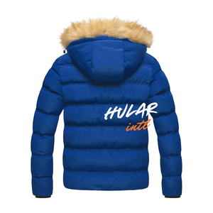 Manteaux rembourrés à capuche en fourrure faits à la main pour hommes Veste bouffante pour l'extérieur chaude pour l'hiver Vestes en nylon pour hommes - Product Image 2