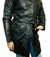 Veste en cuir de mouton véritable personnalisée pour les femmes Broderie de style occidental vintage Respirant Amoureux de la moto Direct