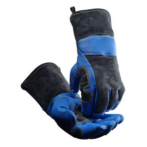 Guantes de Soldadura al por Mayor, Protección para las Manos, Guantes de Seguridad Industrial, Anti-Corte, OEM, Tamaño Personalizado, Guantes de Cuero para Soldadura y Corte - Product Image 1