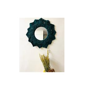 Precio barato, espejo montado en la pared de macramé de alta calidad, aspecto estándar, acabado Natural, decoración navideña, colorido y decorativo - Product Image 6