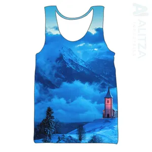 Impression par Sublimation, vente en gros, fabrication OEM personnalisée, prix d'usine, vêtements de sport pour hommes, débardeur sans manches, gilet