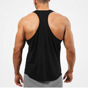 Respirant doux confort 100% coton hommes Gym gilet haut été Streetwear musculation réservoir tricoté sans manches conception - Product Image 3
