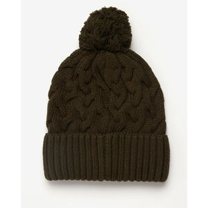 2024 taille personnalisée hiver unisexe en gros Logo personnalisé côtelé vison cachemire broderie à la main Image Style bonnet avec pompon - Product Image 6