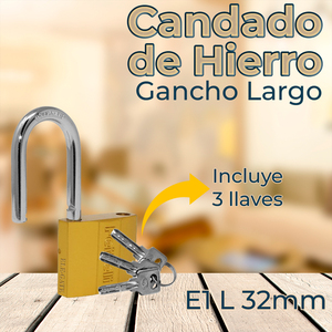 Lucchetto Intelligente di Sicurezza da 32 mm in Lega di Zinco e Alluminio con Gancio, Cilindro in Ottone e Funzione Impermeabile - Product Image 4