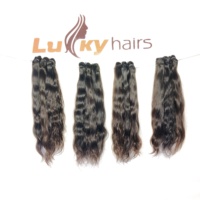 Cheveux humains indiens bruts 100 % naturels, qualité supérieure, ondulés pour femmes, style vague d'eau douce, exportés directement de l'usine en Inde.