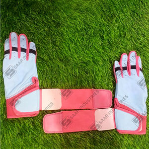Latest Design Long Short Cuff Polyester/Cotton Ambidextrous Durable Baseball Softball Training Gloves Unique <b>Batting</b> Gloves - Product Image 5
