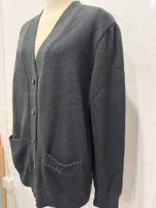 Cardigan standard à col en V pour femme, automne-hiver, facile à porter, style vintage - Product Image 2