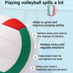 ลูกบอลกีฬา PVC & PU น้ำหนักเบาดีไซน์ที่ดีที่สุดลูกบอลวอลเลย์บอลคุณภาพสูงสำหรับความบันเทิง - Product Image 6