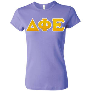 Nueva camiseta Delta Phi Epsilon de alta calidad con letras griegas para mujeres de talla grande, ropa griega universitaria para Sorority Rush - Product Image 5