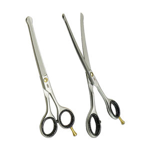 Tijeras de Peluquería Canina de 6.5 Pulgadas, Súper Afiladas, para Diestros, con Punta Curva y Recta, para Perros y Gatos - Product Image 2