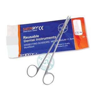 Tijeras de disección 16,5 rectas, tijeras de acero inoxidable fabricadas en AISI 420 - Product Image 2