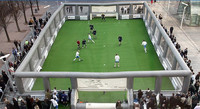 Terrain de football gonflable pour fêtes et événements, grande arène sportive gonflable pour jeux et activités ludiques