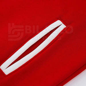 Blouson universel d'hiver style Letterman pour homme, col montant, en toile avec doublure en laine, écologique, fabricant OEM - Product Image 5