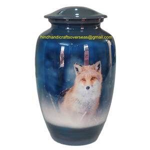 Arbre de vie peint urne de crémation adulte pour cendres funéraires humaines reste urnes en aluminium fournitures funéraires en gros - Product Image 3