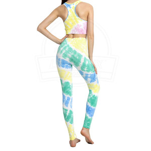 Ensembles de yoga pour femmes grande taille XL, haute qualité, style fitness sans couture, logo personnalisé, taille élastique, respirant, écologique, léger - Product Image 2