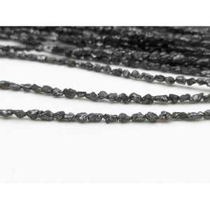 Perles de diamant noir naturel non taillées 100% naturelles, 2-3 mm, perles brutes en cristal brut pour la fabrication de bijoux - Product Image 2
