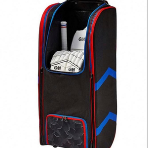 OEM Wholesale Sports Team Bags <b>with</b> Custom Logo Waterproof Cricket Bag <b>With</b> Trolley <b>Wheels</b> <b>Shoe</b> Compartment - Product Image 1