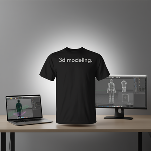 T-Shirt Minimalista con Modellazione 3D, Taglie Grandi, T-Shirt Promozionale Minimalista - Product Image 2