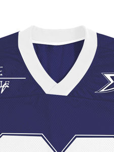 Camiseta de fútbol con diseño de línea de grafiti personalizado para hombres/jóvenes nombre Número camiseta de fútbol malla transpirable camiseta de fútbol americano - Product Image 4