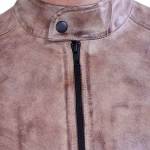 High Quality Men's <b>Jacket</b> High Street Style Leather <b>Jacket</b> Fashionable Stand <b>Collar</b> Direct Online Wholesale Rate at Nurak 2025 - Product Image 3