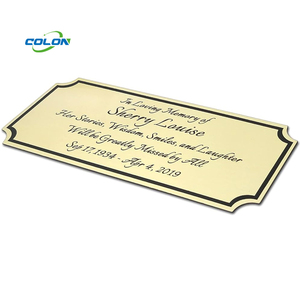 High Quality Cheap Stainless Steel Custom Logo Metal Home Decoration Aluminum Nameplate - Product Image 3