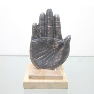 Nouveauté : Statues de mains en métal plaqué or, cadeau de mariage, ornement, décoration de table d'appoint de salon, sculpture décorative - Product Image 5