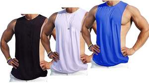 Débardeurs pour hommes de haute qualité, sportifs, 100% coton, respirants, séchage rapide - Prix bas, durables, pour adultes - Product Image 4