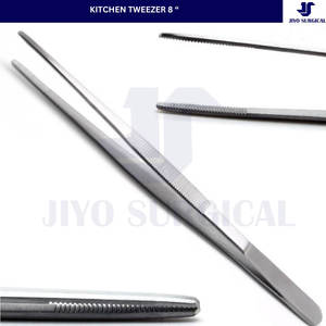 Pinzas de Cocina de Acero Inoxidable de 12 Pulgadas, Pinzas para Emplatar, para Barbacoa, Parrilla, Chef, Utensilios Culinarios - Product Image 4