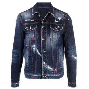 Blouson Bomber Homme Personnalisé en Toile Effet Vieilli Rembourré Hiver Extérieur Zippé Broderie Décoration Avant Style Formel Chauffant - Product Image 5