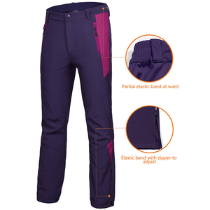 Pantalones Softshell cómodos para mujer Forro polar Resistente al agua Oem Gran oferta Pantalones Softshell de alta calidad para mujer - Product Image 3