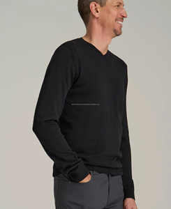 เสื้อสเวตเชิ้ตผู้ชายคุณภาพพรีเมียม ทรงเข้ารูป คอวี สำหรับฤดูหนาว ผ้าฝ้าย 100% ระบายอากาศได้ดี ลายเรียบ ปักลาย พิมพ์ลายดิจิทัล - Product Image 3