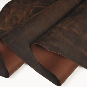 Prathamesh <b>Leather</b> Green Hide <b>Leather</b> <b>Sheet</b> 0.8-1.2 mm Brushed Sueded Solid Grain Water Resistant Craft Material Furniture - Product Image 2